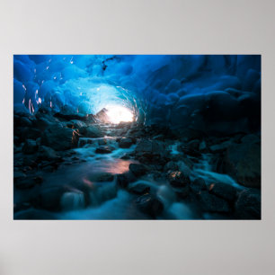 Eis und Schnee   Mendenhall Glacier, Juneau, Alask Poster