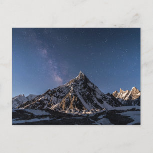 Eis und Schnee   Milky Way Baltoro Glacier, Pakist Postkarte
