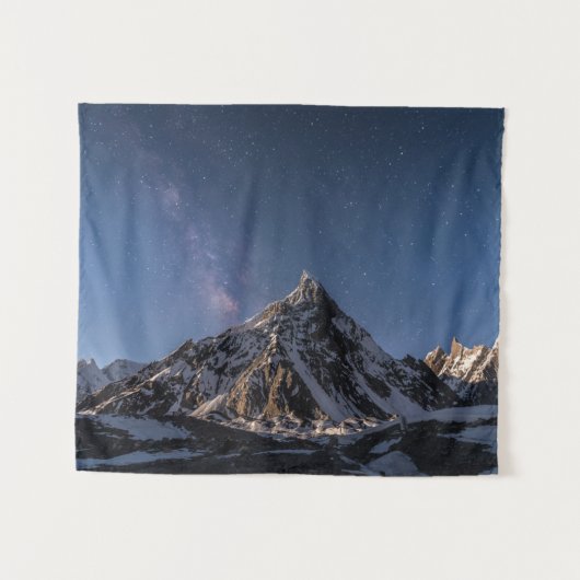 Eis und Schnee | Milky Way Baltoro Glacier, Pakist Wandteppich (Vorderseite (Horizontal))