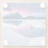 Eis und Schnee | Mt. Rundle, Kanada Glasuntersetzer (Rückseite)