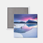 Eis und Schnee | Mt. Rundle, Kanada Magnet (Vorderseite/Rückseite)