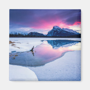 Eis und Schnee Mt. Rundle, Kanada Magnet