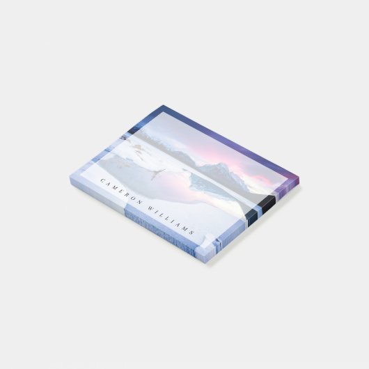 Eis und Schnee | Mt. Rundle, Kanada Post-it Klebezettel (angewinkelt)