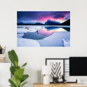 Eis und Schnee | Mt. Rundle, Kanada Poster (Heimbüro)