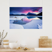 Eis und Schnee | Mt. Rundle, Kanada Poster (Küche)