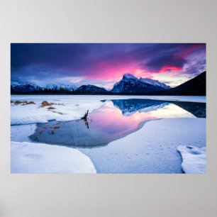 Eis und Schnee   Mt. Rundle, Kanada Poster