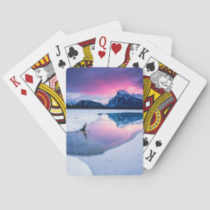Eis und Schnee Mt. Rundle, Kanada Spielkarten