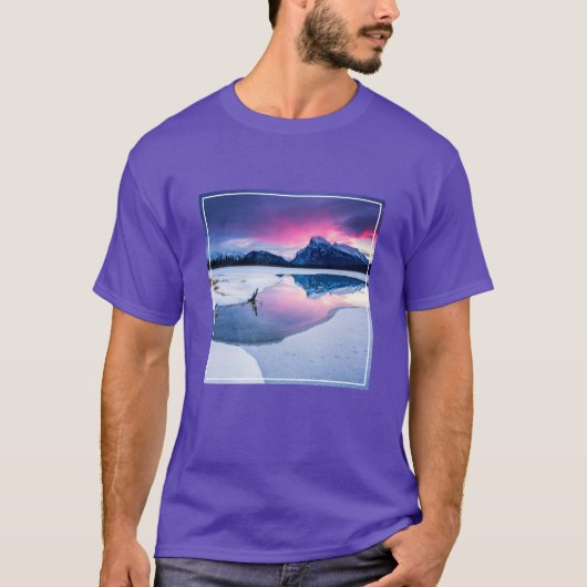 Eis und Schnee | Mt. Rundle, Kanada T-Shirt (Vorderseite)