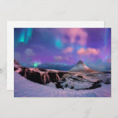 Eis und Schnee | Nordlichter, Kirkjufell Dankeskarte (Vorne/Hinten)