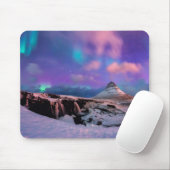 Eis und Schnee | Nordlichter, Kirkjufell Mousepad (Mit Mouse)