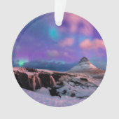 Eis und Schnee | Nordlichter, Kirkjufell Ornament (Vorderseite)