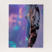 Eis und Schnee | Nordlichter, Kirkjufell Puzzle (Vertikal)