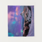 Eis und Schnee | Nordlichter, Kirkjufell Wandteppich (Vorderseite)