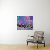 Eis und Schnee | Nordlichter, Kirkjufell Wandteppich (Beispiel (Horizontal))