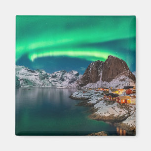 Eis und Schnee Nordlichter, Norwegen Magnet