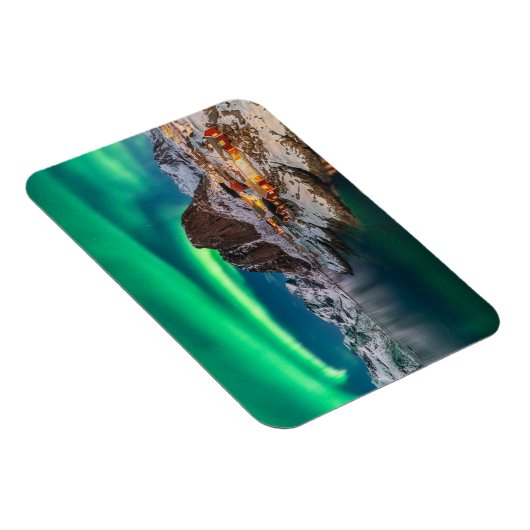 Eis und Schnee | Nordlichter, Norwegen Magnet (Rechte Seite)