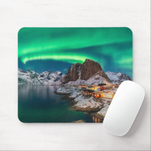 Eis und Schnee   Nordlichter, Norwegen Mousepad