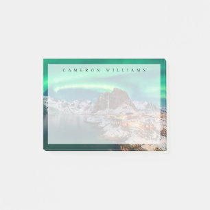 Eis und Schnee Nordlichter, Norwegen Post-it Klebezettel