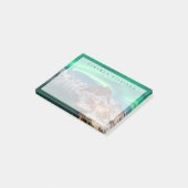 Eis und Schnee | Nordlichter, Norwegen Post-it Klebezettel (angewinkelt)