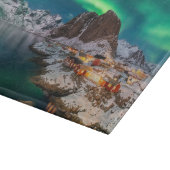 Eis und Schnee | Nordlichter, Norwegen Schneidebrett (Ecke)