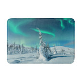 Eis und Schnee | Northern Lights, Lappland, Finnla Badematte (Vorderseite)