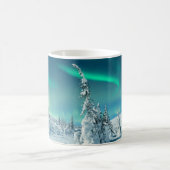 Eis und Schnee | Northern Lights, Lappland, Finnla Kaffeetasse (Mittel)