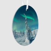 Eis und Schnee | Northern Lights, Lappland, Finnla Ornament (Vorderseite)