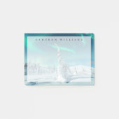 Eis und Schnee | Northern Lights, Lappland, Finnla Post-it Klebezettel (Vorderseite)