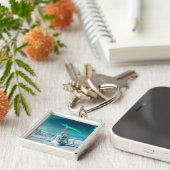 Eis und Schnee | Northern Lights, Lappland, Finnla Schlüsselanhänger (Seite)