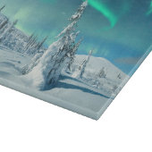 Eis und Schnee | Northern Lights, Lappland, Finnla Schneidebrett (Ecke)