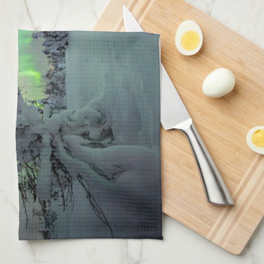 Eis und Schnee | Pallas-Yllastunturi-Nationalpark Geschirrtuch (Viertel Falte)