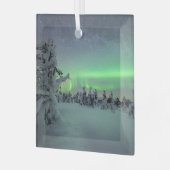 Eis und Schnee | Pallas-Yllastunturi-Nationalpark Ornament Aus Glas (Vorderseite links)