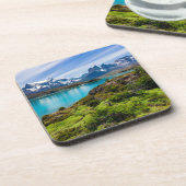 Eis und Schnee | Pehoe-See, Patagonia, Chile Getränkeuntersetzer (Linke Seite)