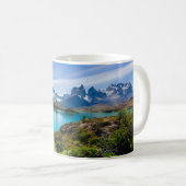 Eis und Schnee | Pehoe-See, Patagonia, Chile Kaffeetasse (VorderseiteRechts)