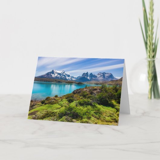 Eis und Schnee | Pehoe-See, Patagonia, Chile Karte (Vorderseite)