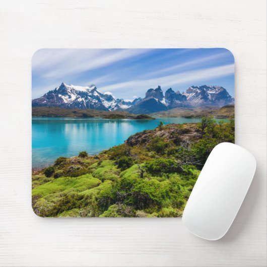 Eis und Schnee | Pehoe-See, Patagonia, Chile Mousepad (Mit Mouse)