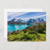 Eis und Schnee | Pehoe-See, Patagonia, Chile Postkarte (Vorne/Hinten)