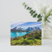 Eis und Schnee | Pehoe-See, Patagonia, Chile Postkarte (Stehend Vorderseite)