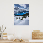 Eis und Schnee | Peyto-See, Kanadische Rockies Poster (Küche)