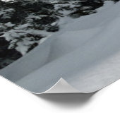 Eis und Schnee | Pine Woodland, Österreich Poster (Ecke)