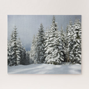Eis und Schnee   Pine Woodland, Österreich Puzzle