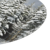 Eis und Schnee | Pine Woodland, Österreich Schneidebrett (Ecke)