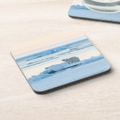 Eis und Schnee | Polar Bear Iceberg Norwegen Getränkeuntersetzer (Linke Seite)