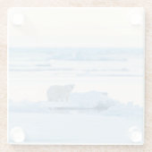 Eis und Schnee | Polar Bear Iceberg Norwegen Glasuntersetzer (Rückseite)
