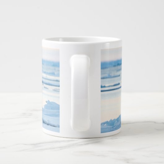 Eis und Schnee | Polar Bear Iceberg Norwegen Jumbo-Tasse (Rückseite)