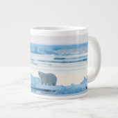 Eis und Schnee | Polar Bear Iceberg Norwegen Jumbo-Tasse (Vorderseite Rechts)