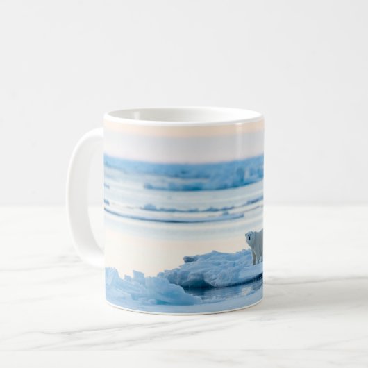 Eis und Schnee | Polar Bear Iceberg Norwegen Kaffeetasse (Vorderseite Links)
