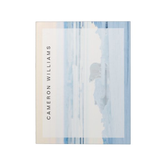 Eis und Schnee | Polar Bear Iceberg Norwegen Notizblock (Rotiert)