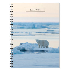 Eis und Schnee Polar Bear Iceberg Norwegen Notizblock