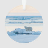 Eis und Schnee | Polar Bear Iceberg Norwegen Ornament (Rückseite)